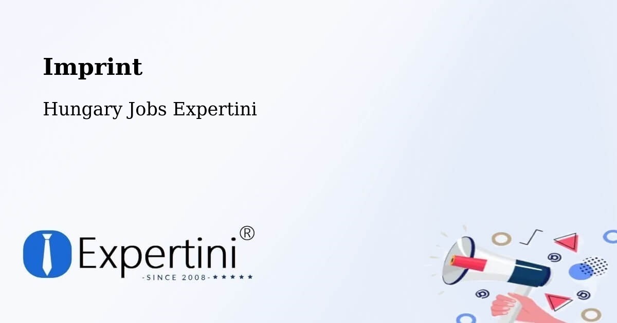 Imprint – Zánka - Hungary Jobs Expertini